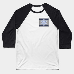 Stand with Israel on Stylized Flag Baseball T-Shirt